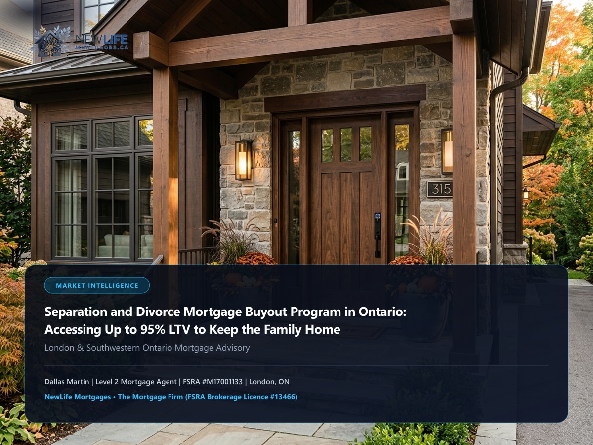 Separation and Divorce Mortgage Buyout Program in Ontario: Accessing Up to 95% LTV to Keep the Family Home - Featured Ontario Mortgage Guide servicing London, Woodstock, and Toronto